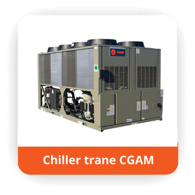 Chiller Trane serie CGAM condensado por aire instalado en Ecuador