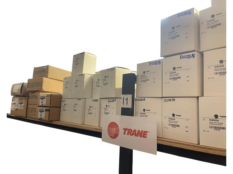 Sensores y repuestos Trane en stock en la bodega de Ecuclima